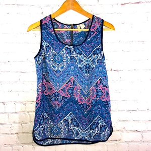 Japna Paisley Sleeveless Blouse with Zipper‎